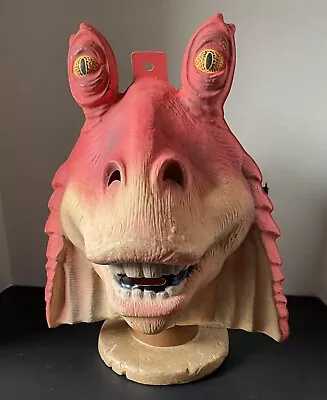 Jar Jar Binks Star Wars Vintage Plastic Halloween Mask Lucasfilm • $14