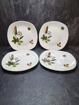 Midwinter RIVERSIDE Stylecraft 4x Small DINNER PLATES 8.5   Vintage 1960s • £20