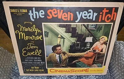 The Seven Year Itch ORIGINAL Lobby Card — 1955 Marilyn Monroe Movie Memorabilia • $225