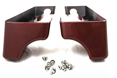 Mutazu Hard Saddlebag Extensions Fire Red For Harley Touring Models 94-2013 • $199