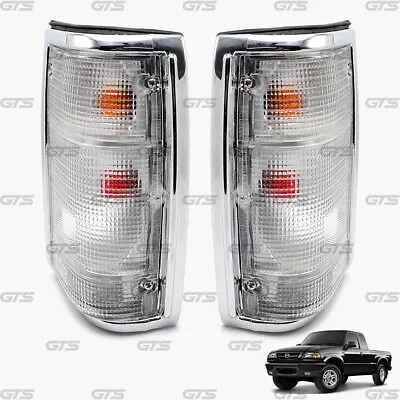 For Mazda B2000 B2200 Fighter B2500 1986 97 Rear Tail Light Lamp Chrome • $81.37