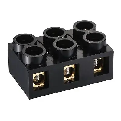 Terminal Block 500V 60A Dual Row 3 Positions Screw Electric Barrier Strip • $13.70