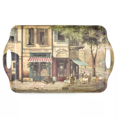 Pimpernel Parisian Scene Collection Large Melamine Handled Tray - 19.25  X 11.5  • $30