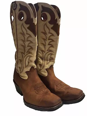 Tony Lama Buckaroo Men’s Size 13D Western Cowboy Tall Leather Boots Style RR1000 • $64.99