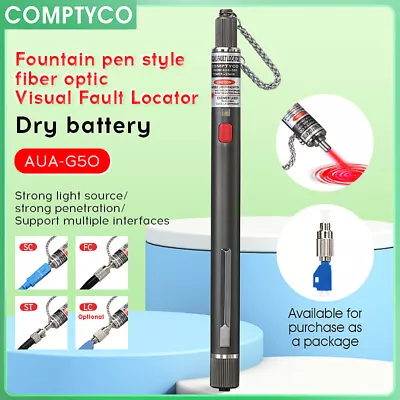 COMPTYCO 50KM Visual Fault Locator Fiber Optic Laser Cable Tester VFL 50MW • $25.50