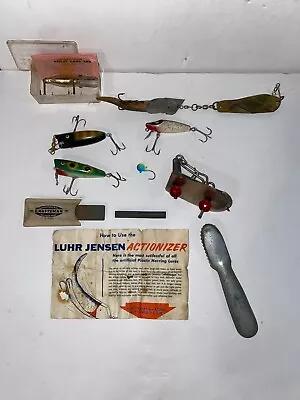 Vintage Fishing Lures Luhr-Jensen And Eddie Pope & CO Hot Shot Lure Fish Scaler • $19.99