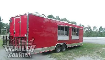 $59495 • Buy New 2023 8.5x28 8.5 X 28 V-nosed Enclosed Concession Food Vending Bbq Trailer