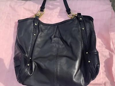 COACH Leather Alexandra Hobo Tote Purse Bag Black • $56.69