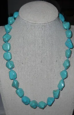 $15 • Buy Faux Turquoise Necklace   Statement   16 