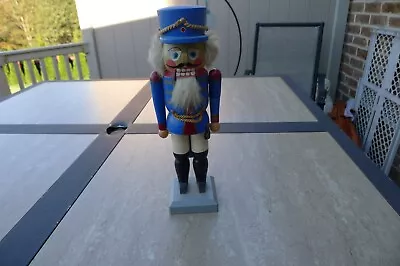 Soldier Nutcracker Ergebirgische Volkskunst Germany 10 1/2  • $25