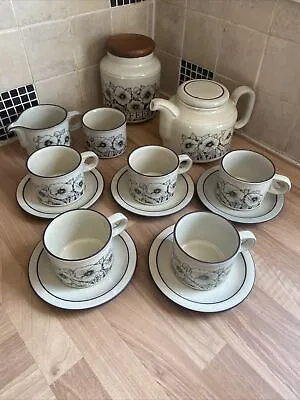 Hornsea Corn Rose 15 Piece Tea Set- Cups Saucers Cream Jug Sugar Teapot • £33