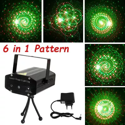 Mini Laser Projector Stage Lights LED R/G Disco Lighting Xmas Party KTV DJ Light • $12.99