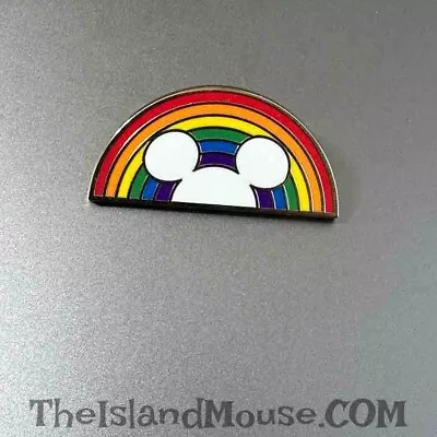 Disney Mickey Rainbow Pride Ears Silhouette Icon Pin (U4:146932) • $9.95