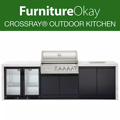 CROSSRAY® Premium 4-Burner BBQ Outdoor Kitchen Stainless Steel Outdoor Grill • $5499