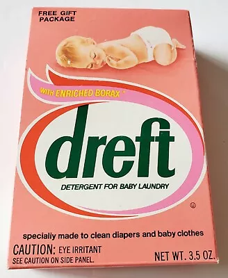 Vintage Dreft Box Baby Laundry Advertising Box NOS FULL 3.5 Oz Prop • $9.95