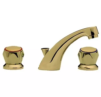 Tre Mercati - 3 Tap Hole Puw Antique Gold (Tap Heads Not Included) - 489C • £50