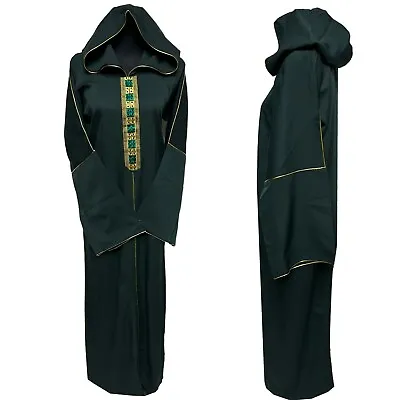 Moroccan Women Green Hooded Abaya Jalabiya Long Dress • $57.82