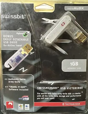 Victorinox Alox SwissBit Swiss Army Knife- 1GB SwissMemory NIP  #3128 • $74.47