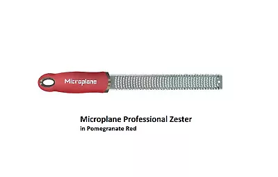 Microplane Professional Zester In RARE Pomegranate Red  -  Ships Free • $13.77