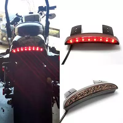 Motorcycle LED Tail Rear Light Fender Stop Brake Light For Harley Bobber Chopper • $33.54