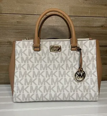 $328 NWT Michael Kors Vanilla Kellen Medium Satchel • $125