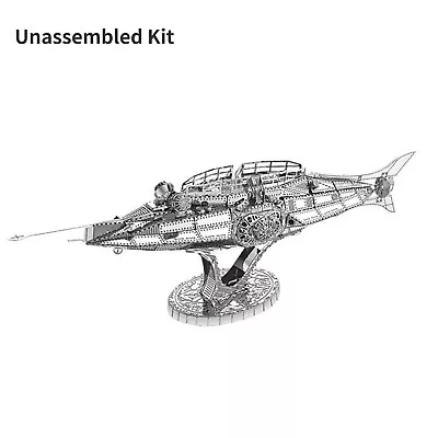 1:100 3D Metal Kits Nautilus Nuclear Submarine Model Unassembled Kit DIY Model • $23.32