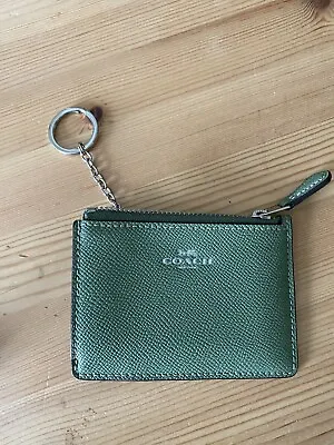 £30 • Buy Coach Mini Coin/card Purse In Sage Green - Excellent Condition
