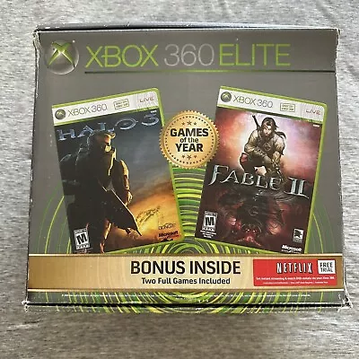 $120 • Buy Microsoft Xbox 360 Elite 120GB Console System CIB COMPLETE IN Great Condition