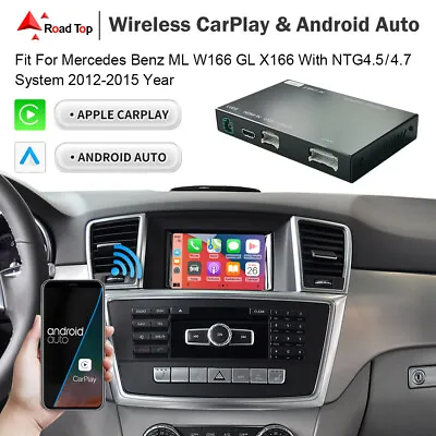 Wireless CarPlay Android Auto Interface For Mercedes Benz ML GL W166 2012-2015 • $227.99