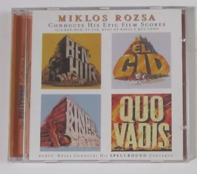 Miklos Rozsa – Conducts His Epic Films Scores CD USED - DRG Records • $12.90