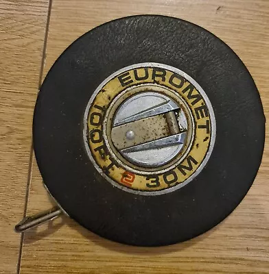 £10.39 • Buy Vintage Genuine Fisco Euromet 30m 100ft 3000cm Tape Measure ENGLAND