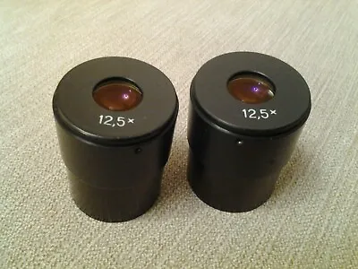 Eyepieces 12.5 X For Microscopes MBS 9 And MBS 10 2 Pcs. • $44