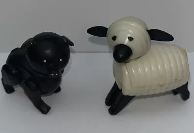 Fisher Price Little People Vintage 915 Farm White Sheep And Black Pig • $8