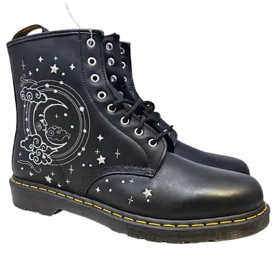 NEW Dr. Martens 13 1460 Cosmic Embroidered Leather Boot Celestial Goth Star Moon • $320