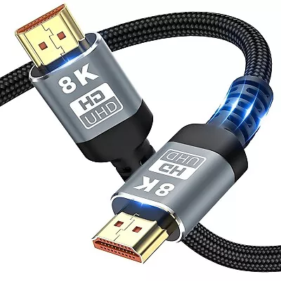 1.5M/2M HDMI Cable V2.1 8K 4K Ultra HD High Speed Ethernet Console Monitor • $13.98
