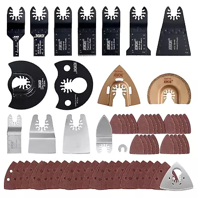 NEWONE 67 Pack Oscillating Multitool Quick Release Saw Blades With SandpaperMul • $29.61