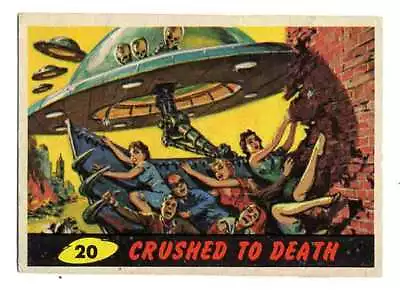 £20 • Buy MARS ATTACKS Card # 20 1962 Bubbles Inc U.S.A. Print (larger Than UK) ORIGINAL