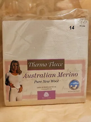 Size M Australia Women Thermo Fleece Pure New Wool Merino | Long John Underwear • $35