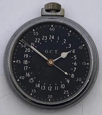 HAMILTON G.C.T. WWII MILITARY POCKET WATCH AN-5740 52mm-NOT WORKING FOR PARTS • $450