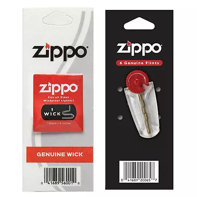 New Zippo Lighter Flints And Wicks Set Genuine Original Wick Flint • $7.98