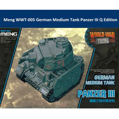 Meng WWT-005 German Medium Tank Panzer III Q Edition Assembly Model Kit • $21.99