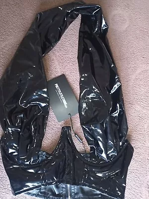 £4.99 • Buy Pretty Little Thing Halter Neck Under Cup Bra Top, BNWT, Size 2, Black