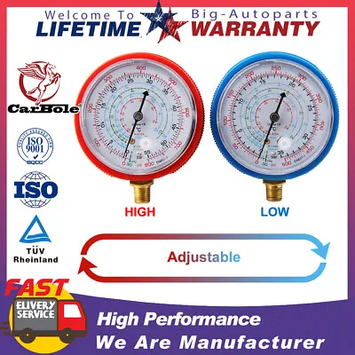 $17.59 • Buy Set Of 2 Air Conditioner Manifold Low & High Pressure Gauge A/C Diagnostic Kits