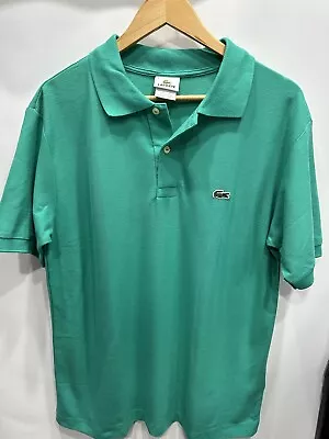 Lacoste Croc Polo Shirt Short Sleeve Green Size 5 • $55