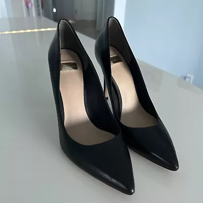 Guess By Marciano Stiletto High Heels Black Leather Sole Women Shoes Sz. US 7.5M • $39.99