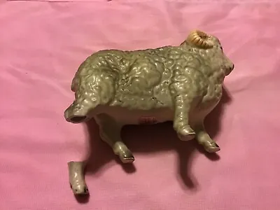 UCAGCO Ceramics Ram Figurine: Made In Japan: 5.25” Long • $18