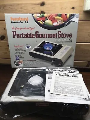 New VTG IWATANI B-9 PORTABLE GOURMET BUTANE STOVE Table-top Camping RV & Boat • $59.95