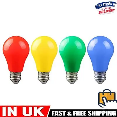 Energy Saving E27 5W 175-265V LED Bulb Durable Color Candle Light DJ Disco # • £4.99