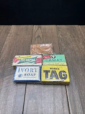 Vintage Soap Bars! Lot Of 5 Soap Bars! All New Old Stock In Original Package! • $55