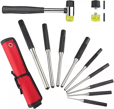 Roll Pin Punch Set Gunsmithing Craft Metal Tools Assortment Case Holder Removal • $25.42